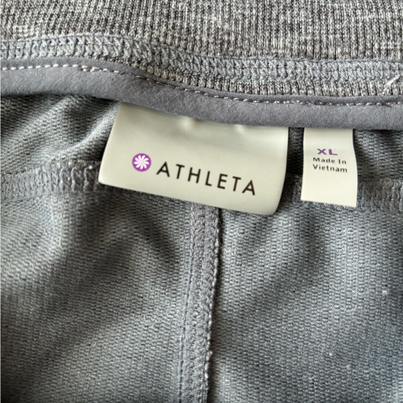 Athleta Techie Terry Mini Skirt Blue W/ Pockets Drawstring Womens XL Athletic - Picture 3 of 8